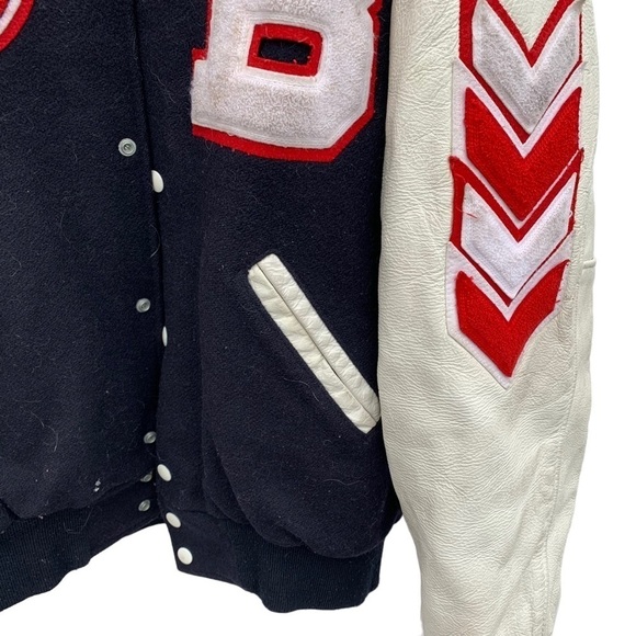Vintage Bellmont Lettermans Varsity Jacket High School Size Large - Picture 5 of 9